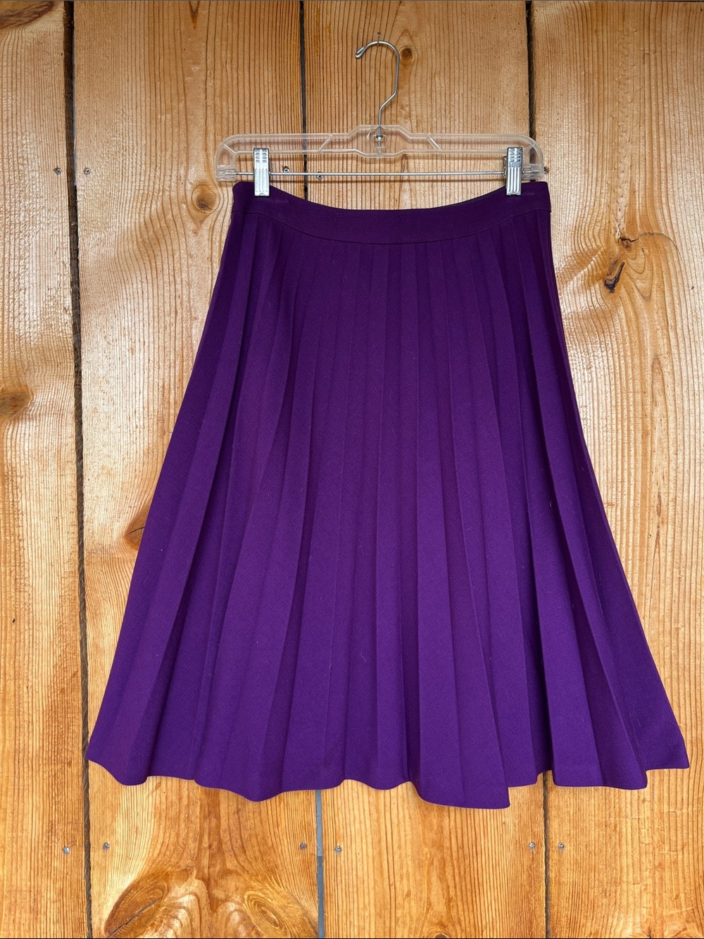 kate spade Purple Pleated A‑Line Skirt